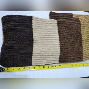 Super soft biggest to brown tones striped scarf